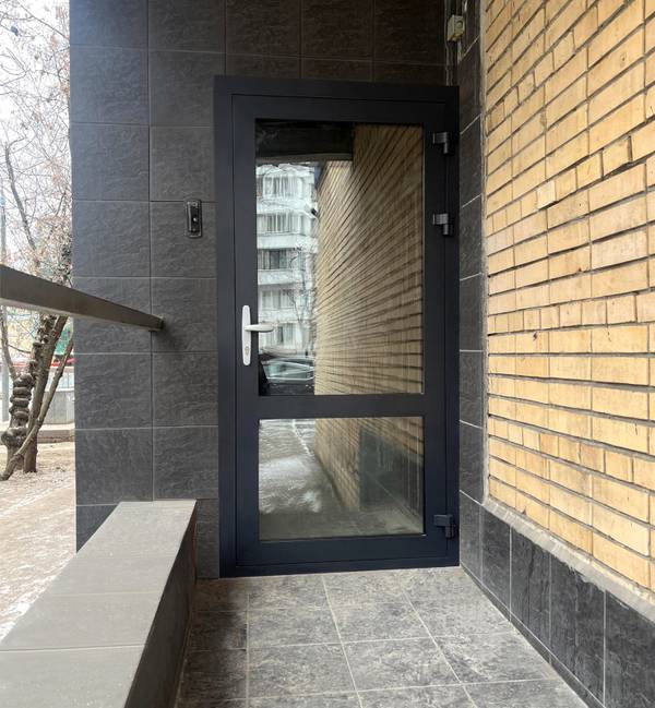 Алюминиевая дверь для хостела в Москве